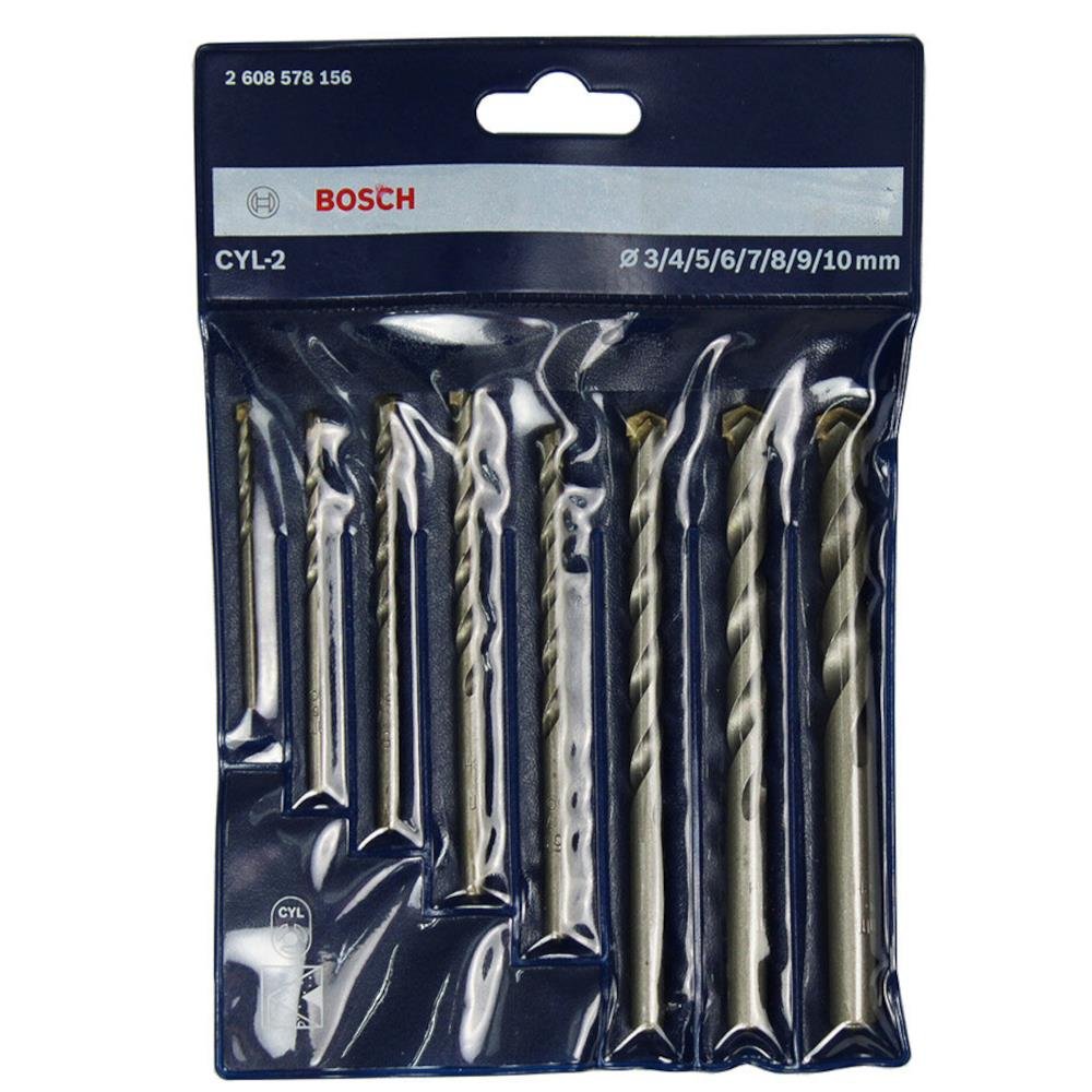 BOSCH 3 TO 10MM CONCRETE DRILL BIT 8PCS (2608578156)