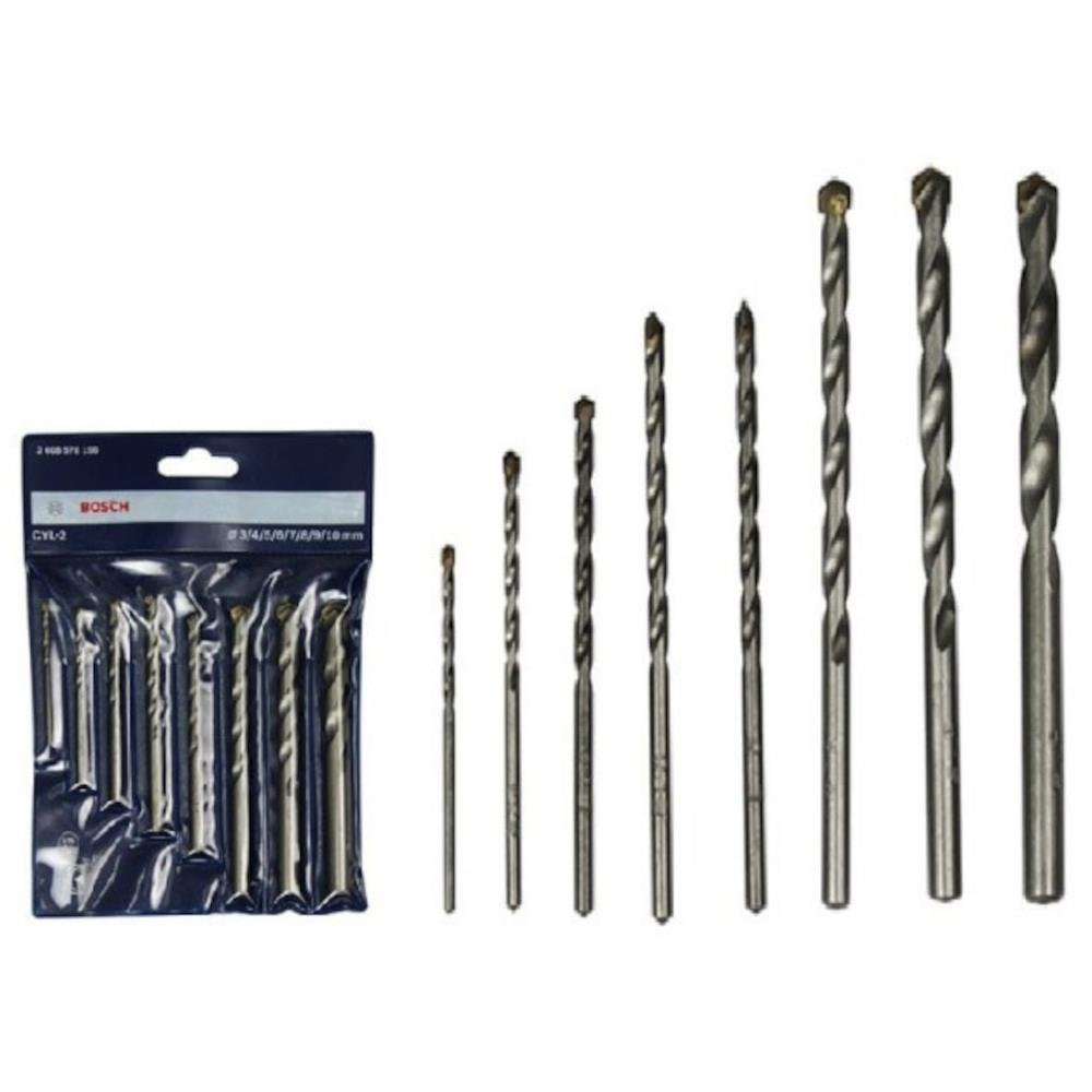BOSCH 3 TO 10MM CONCRETE DRILL BIT 8PCS (2608578156)