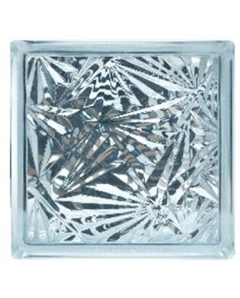 CHANG KAEW GLASS BLOCK 19X19X8CM SNOWY GEM CLEAR