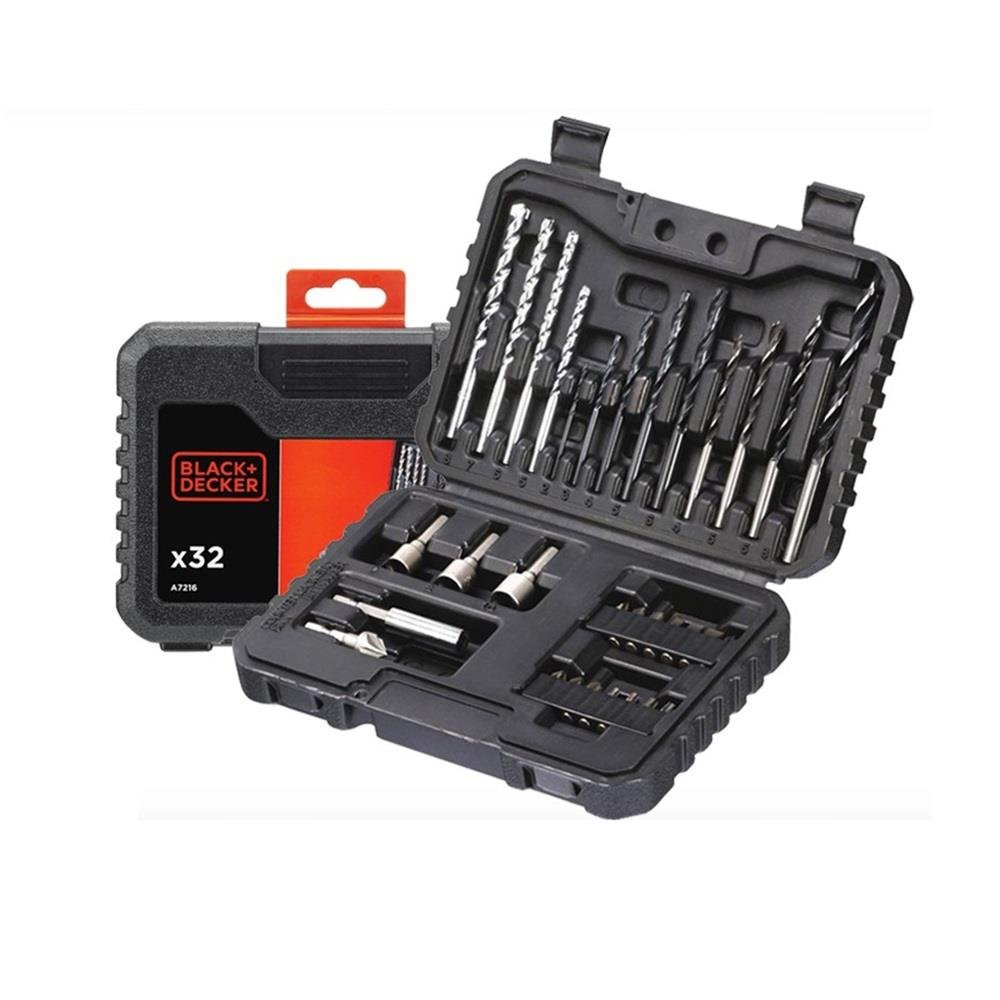 BLACK & DECKER DRILLING & SCREW DRIVING SET 32PCS