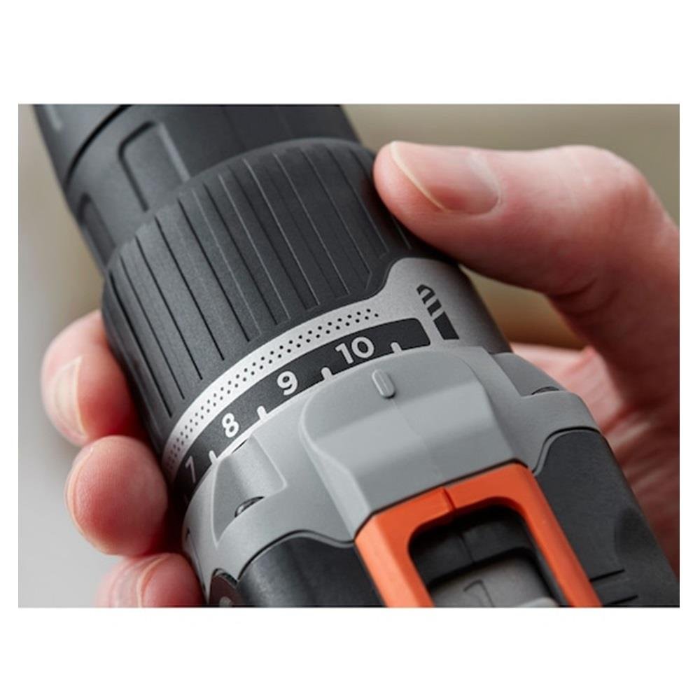 BLACK & DECKER 18V CORDLESS DOUBLE SPEED HAMMER DRILL BCD003C1-B1